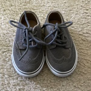 Boys Suede Wingtip Shoes